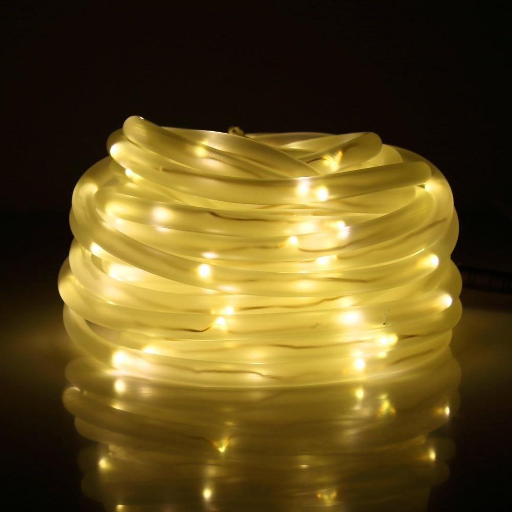 LED-Solar-Schlauch-Gartenlichter