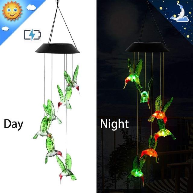 LED-Solar-Windspiellichter