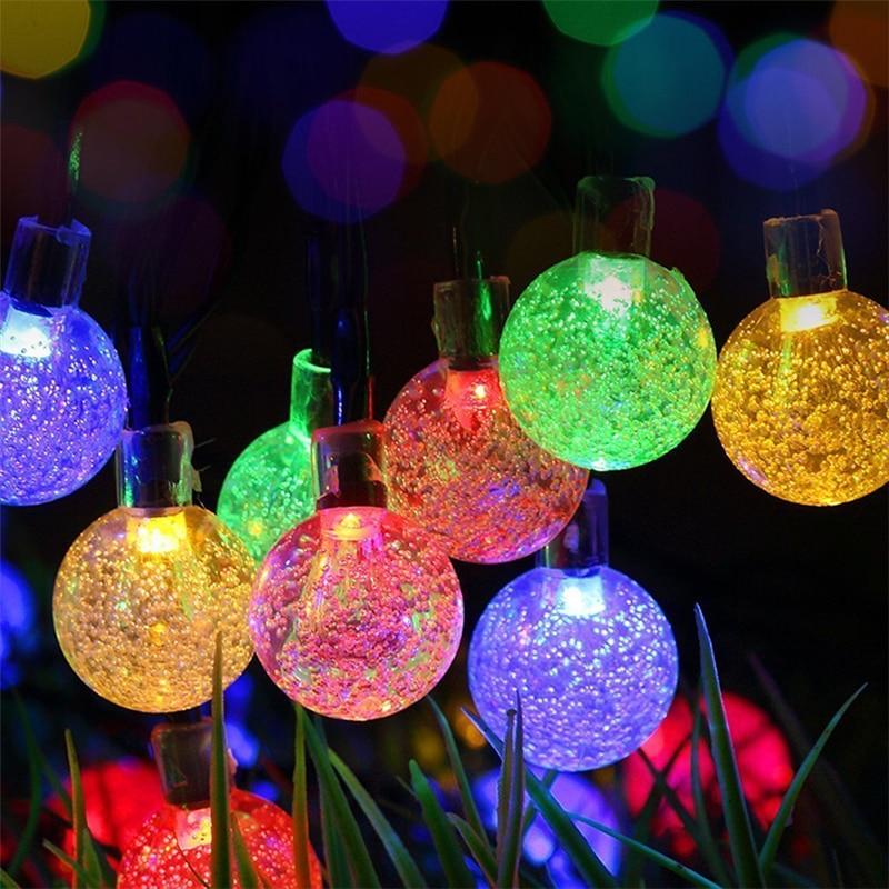 ColorSol - Solarbetriebene LED-Kugel-Lichterkette